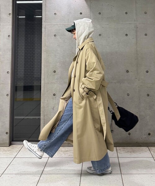 「fredy emue」 トレンチコート 38 ベージュ レディース_画像2