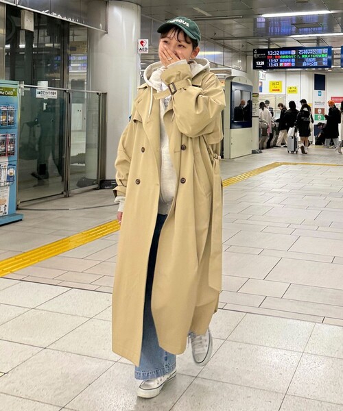 「fredy emue」 トレンチコート 38 ベージュ レディース_画像3