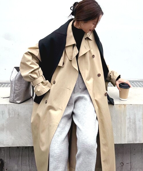 「fredy emue」 トレンチコート 38 ベージュ レディース_画像5