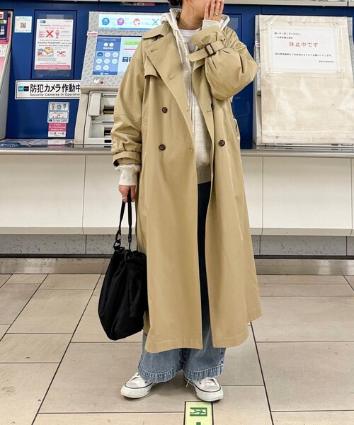 「fredy emue」 トレンチコート 38 ベージュ レディース_画像6