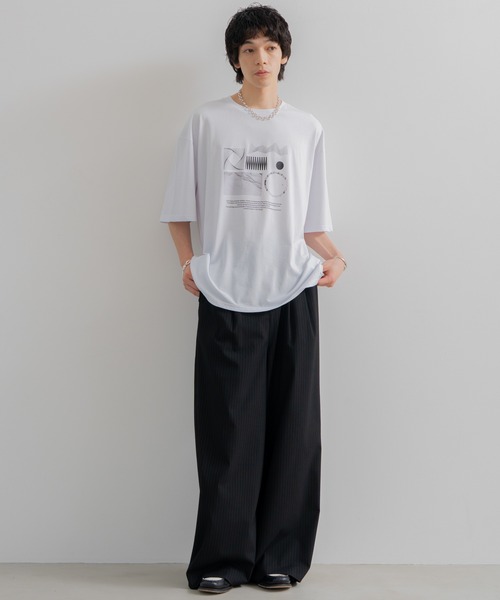 「SINSS」 半袖Tシャツ LARGE ブラック メンズ_画像2