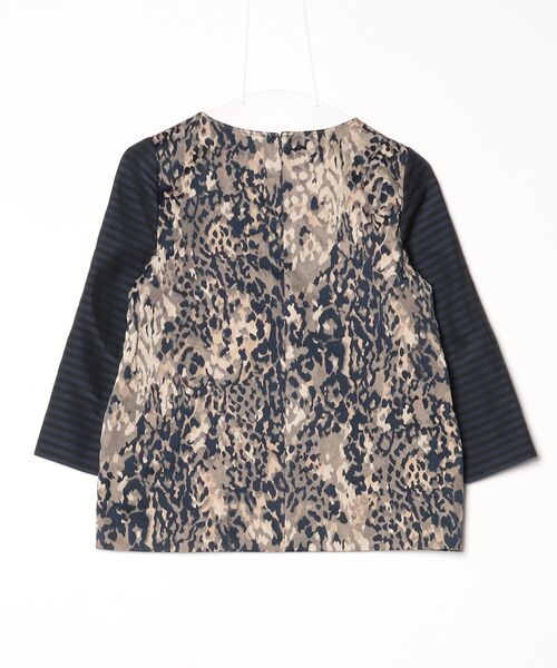 「FIGARO Paris」 長袖ブラウス 38 ネイビー レディース_画像2