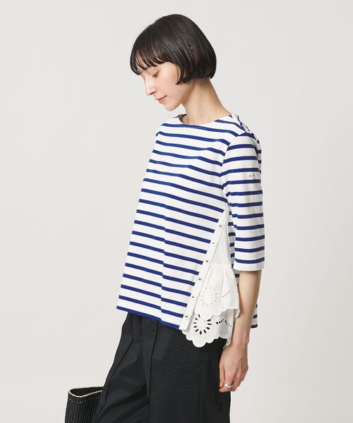 MUVEIL（ミュベール） tシャツ 「別注」「MUVEIL」6分袖 レース 