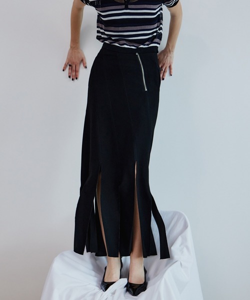 MAISON SPECIAL（メゾンスペシャル） スカート Big Fringe Skirt