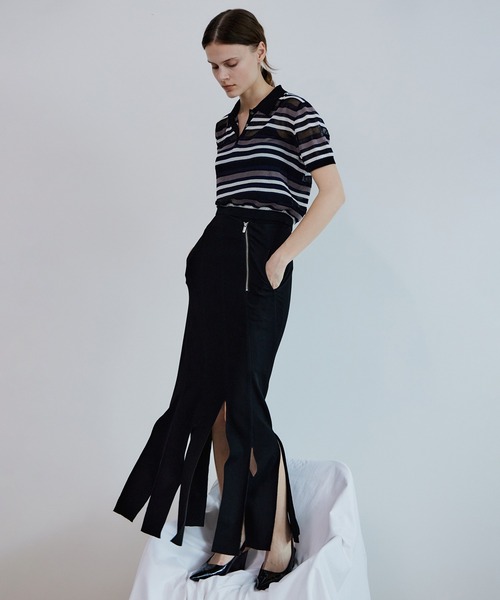 MAISON SPECIAL（メゾンスペシャル） スカート Big Fringe Skirt