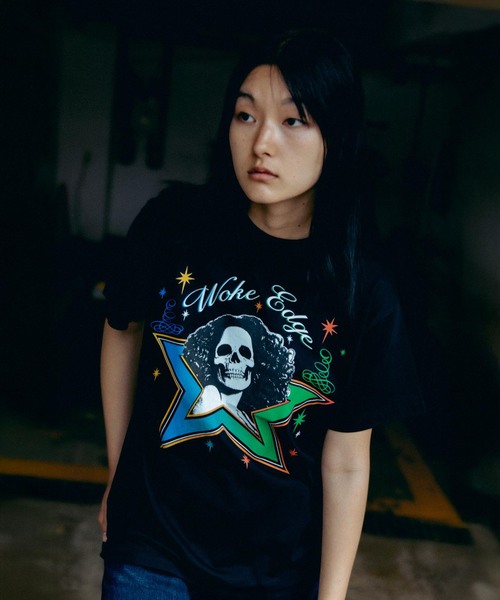 tシャツ WOKE EDGE / ウォークエッジ SKULL STAR TEE メンズ レディース | WOKE EDGE | 03