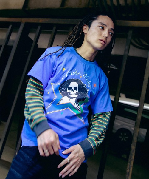 tシャツ WOKE EDGE / ウォークエッジ SKULL STAR TEE メンズ レディース | WOKE EDGE | 05