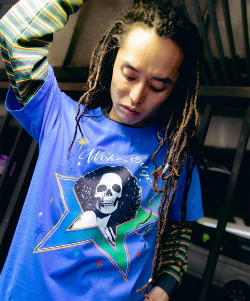 tシャツ WOKE EDGE / ウォークエッジ SKULL STAR TEE メンズ レディース | WOKE EDGE | 06