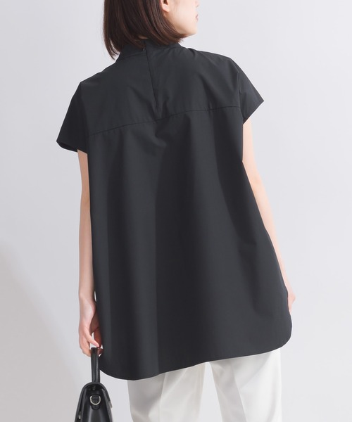 「PICCIN PERLA」 半袖ブラウス M ブラック レディース_画像2