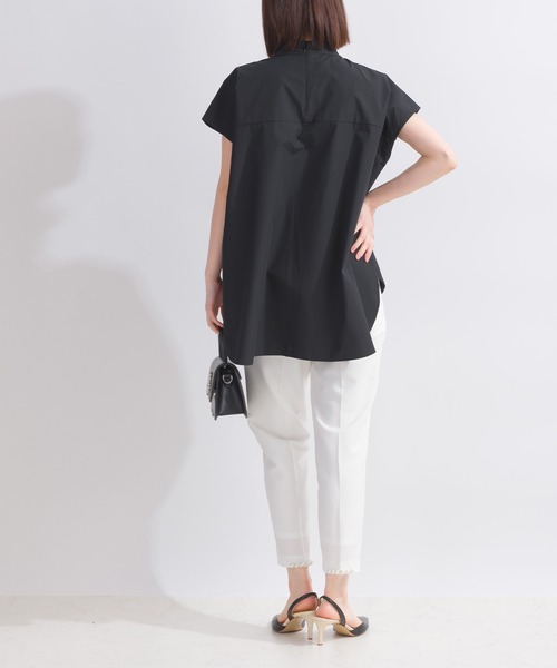 「PICCIN PERLA」 半袖ブラウス M ブラック レディース_画像3