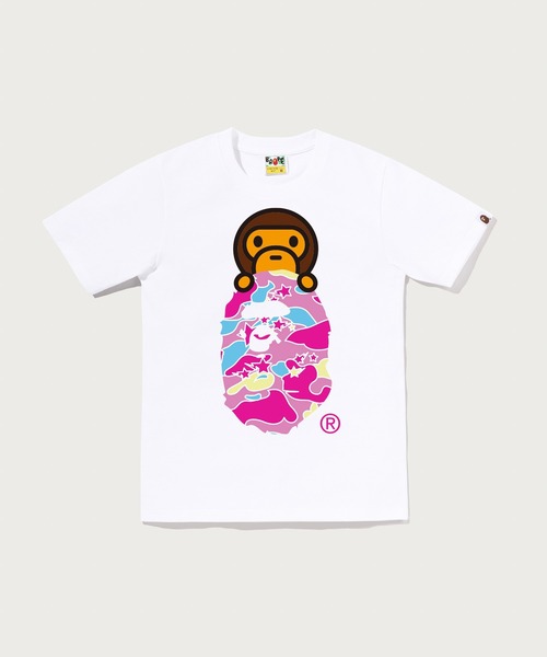 A BATHING APE（アベイシングエイプ） tシャツ 半袖 STA CAMO MILO ON