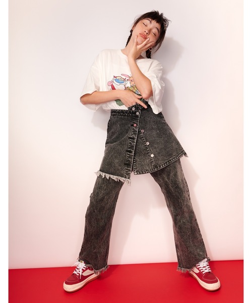「Little sunny bite」 スカート MEDIUM イエロー レディース_画像2