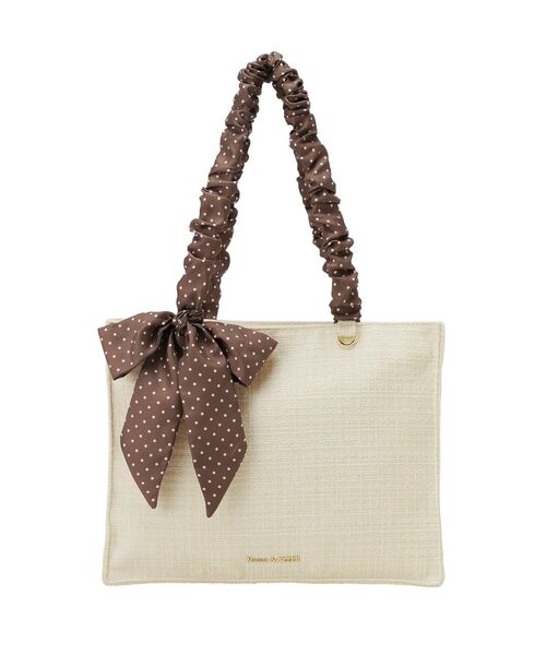 Maison de FLEUR（メゾンドフルール） トートバッグ スカーフ付き