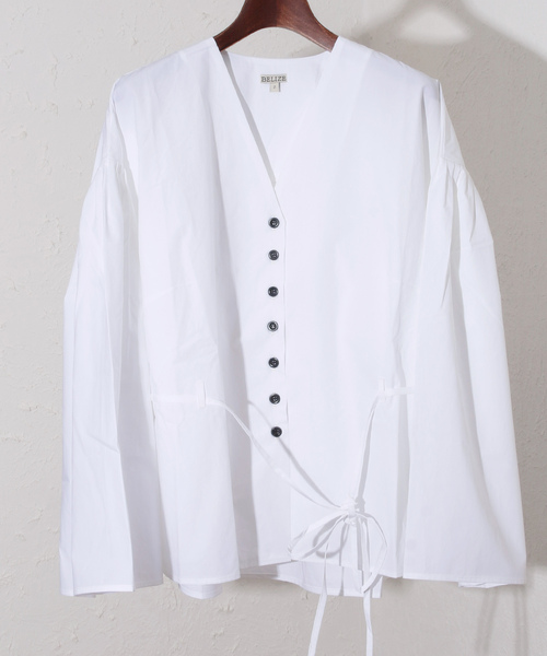 ブラウス シャツ BELIZE べリーゼ / MARIANA SHIRT マリアナシャツ ブラウス / 19BE01 レディース BELIZE ブラウス シャツ べリーゼ / MARIANA SHIRT マリアナ