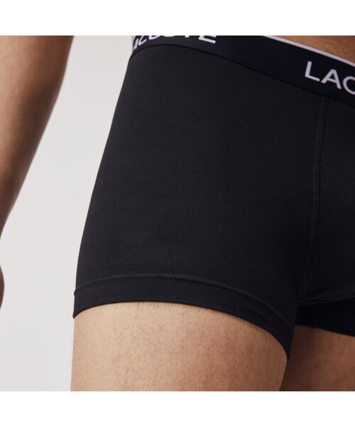 【新品タグ付き】定価16,500円 ラコステ パンツ M LACOSTE（ラコステ） ボクサーパンツ ブランドネームデザイン3パック