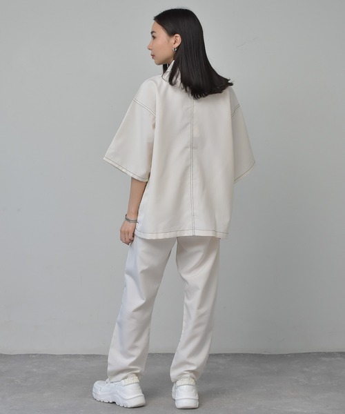 Starting Over パンツ ポリトロワイドタックパンツ セットアップ