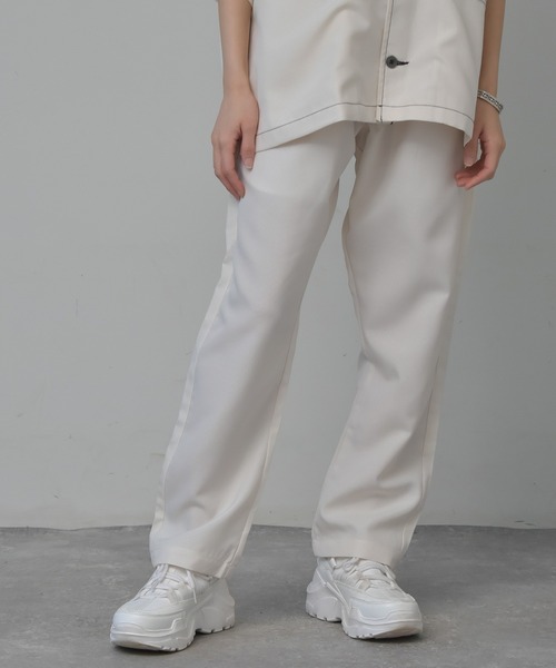 Starting Over パンツ ポリトロワイドタックパンツ セットアップ