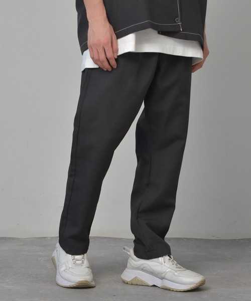 パンツ　その1 Starting Over パンツ ポリトロワイドタックパンツ セットアップ