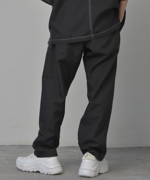 パンツ 1 Starting Over パンツ ポリトロワイドタックパンツ セットアップ