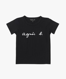 agnes b.（アニエスベー） tシャツ キッズ ロゴ コットン 半袖 Tシャツ