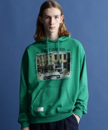 スウェット ハーフジップ」に該当するグリーン・カーキ/緑色系の