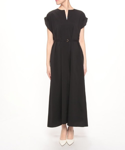 allureville ワンピース シルキーポリエステルワンピース