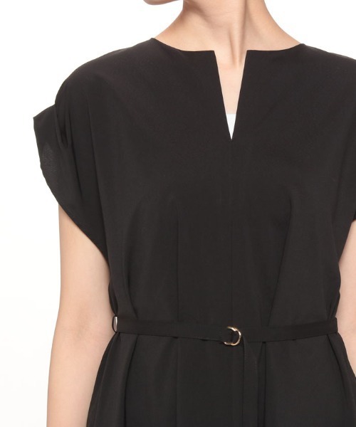 allureville シルキーポリエステルワンピース 半袖 allureville ワンピース シルキーポリエステルワンピース