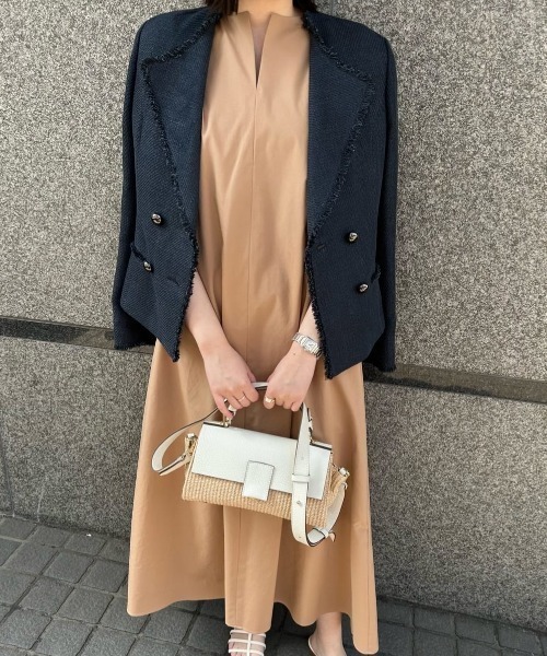 allureville ワンピース シルキーポリエステルワンピース