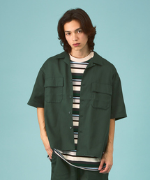 ディッキーズ　LINE6 ワークシャツ Dickies シャツ /ディッキーズ WORK SHIRT/セットアップ/半袖
