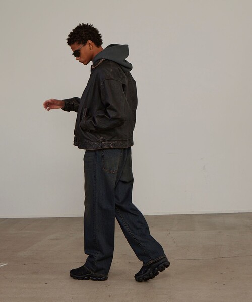 BEAMS ジーンズ / ワイドフィット デニムパンツ メンズ