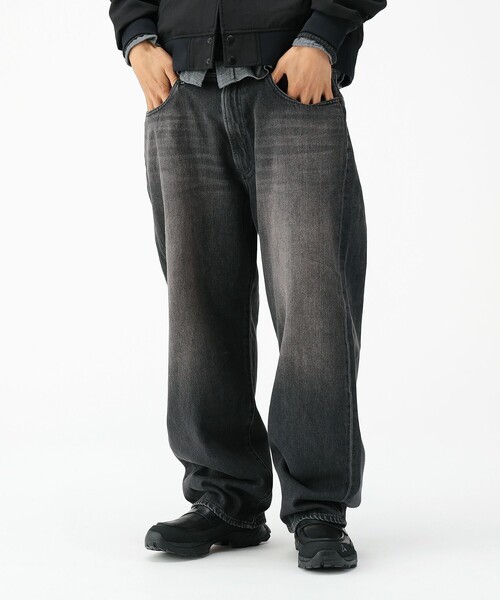 BEAMS（ビームス） ジーンズ ワイドストレート デニムパンツ メンズ