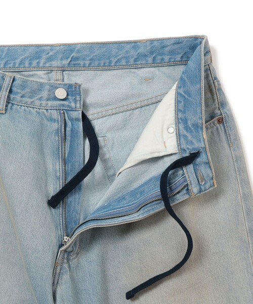 BEAMS（ビームス） ジーンズ ワイドストレート デニムパンツ メンズ