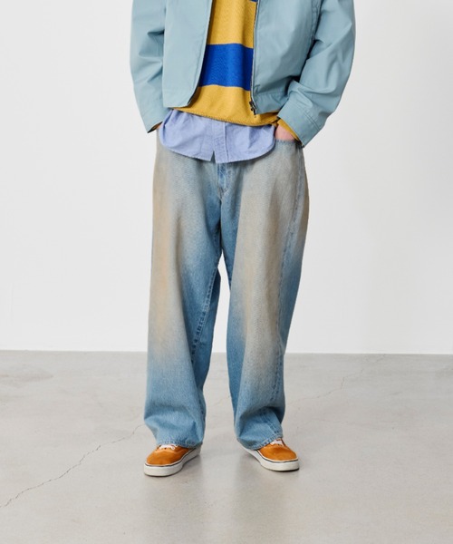 BEAMS（ビームス） ジーンズ ワイドストレート デニムパンツ メンズ
