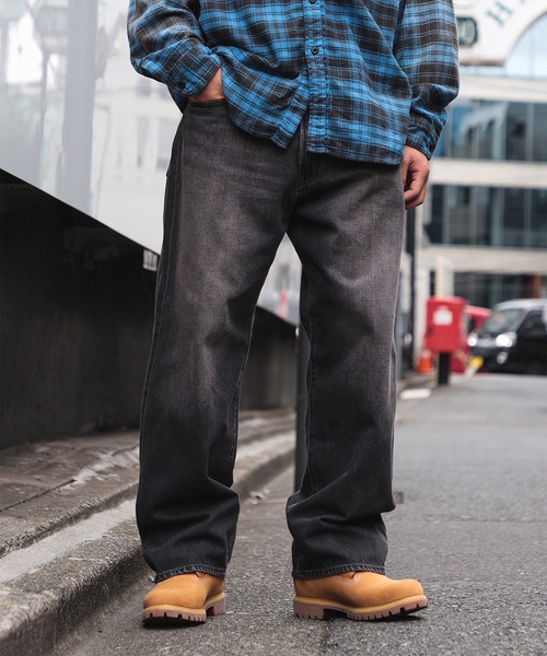 BEAMS（ビームス） ジーンズ ワイドストレート デニムパンツ メンズ