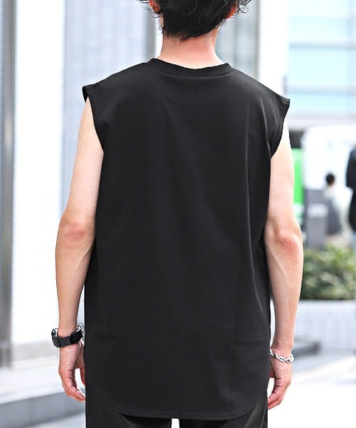 シルケットテンジクノースリーブカットソー シルケットライクノースリーブTシャツ[ITA5-21B016]｜URBAN