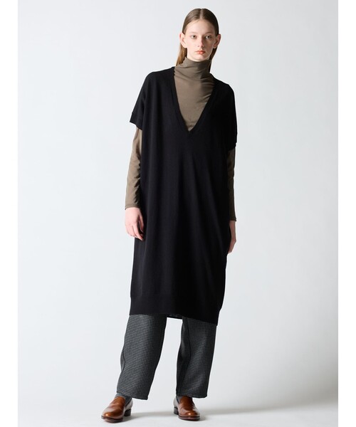 mizuiroind（ミズイロインド） ベスト ジレ mizuiro ind Vネック