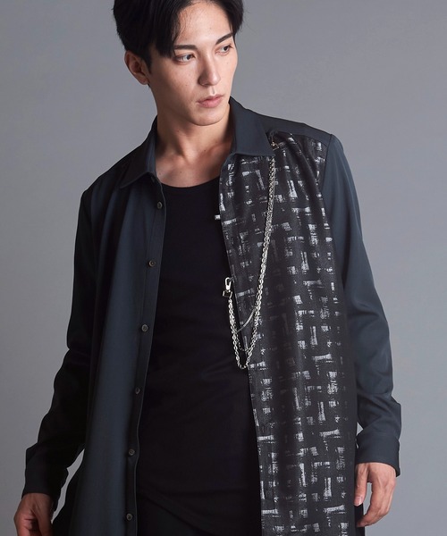 NO ID.（ノーアイディー） シャツ 「NO ID.」Changing Chain Long