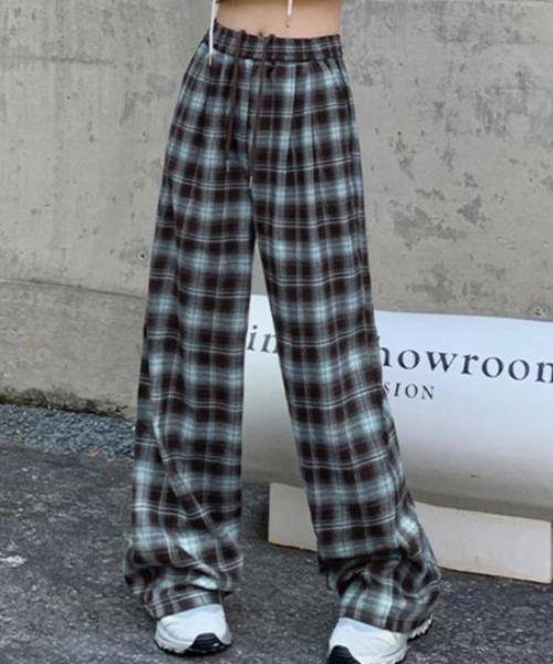 ネメス　変形パンツ　チェック ネメス 変形パンツ チェック ネメス 変形パンツ チェック Trousers
