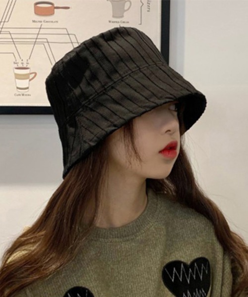 女性系 ハット miniministore 帽子 ハット 両面着 バケットハット レディース