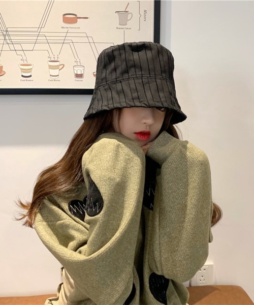 miniministore 帽子 ハット 両面着 バケットハット レディース