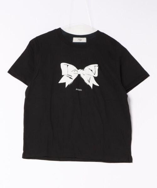 【新品タグ付】Myu リボン　Tシャツ Myu tシャツ リボンプリントTシャツ レディース : ZOZOTOWN