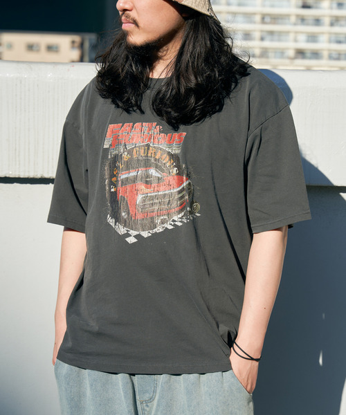 VENCE EXCHANGE tシャツ ワイルドスピードピグメントTシャツ メンズ