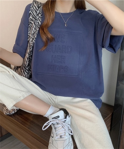 tシャツ エンボスロゴピグメントリブロンT レディース tシャツ Tシャツ エンボスロゴ レディース : ZOZOTOWN Yahoo!店