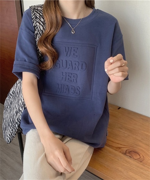 tシャツ エンボスロゴピグメントリブロンT レディース tシャツ Tシャツ エンボスロゴ レディース : ZOZOTOWN Yahoo!店