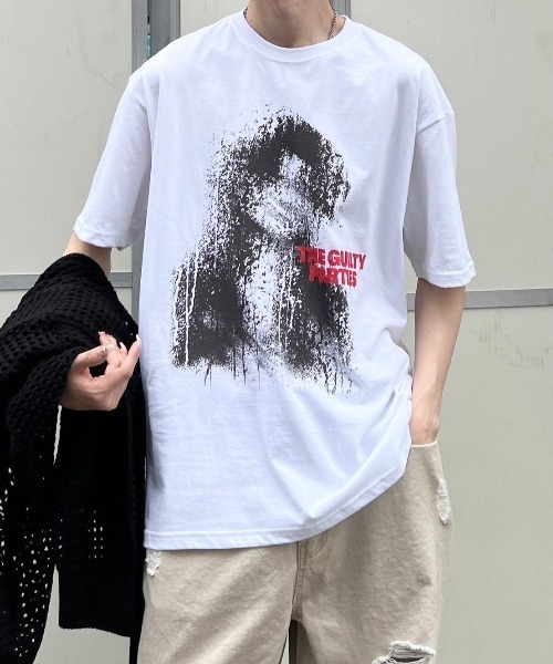 Chikashitsu+（チカシツプラス） tシャツ 「Chikashitsu +」paint 