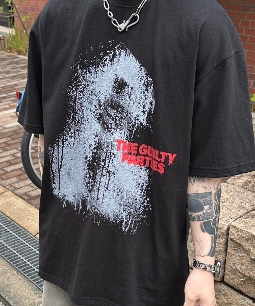 Chikashitsu+（チカシツプラス） tシャツ 「Chikashitsu +」paint