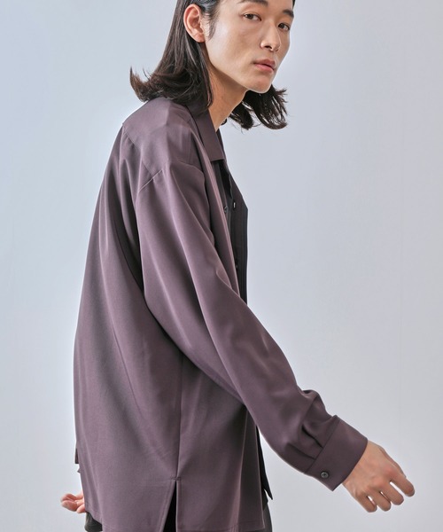 トップス jun JUNRED シャツ カラースキームZIPデザインシャツ メンズ
