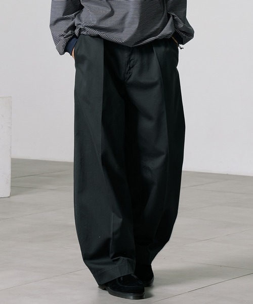 PUBLIC TOKYO コクーンチノパンツ PUBLIC TOKYO チノパン CHINOS バレルレッグイージー メンズ