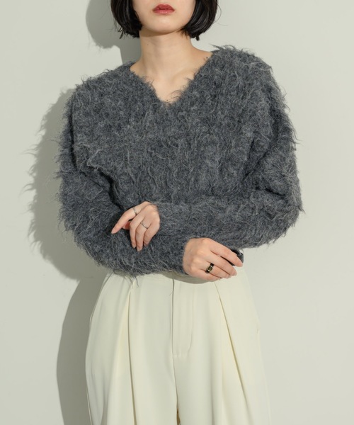 NEUNA（ヌナ） ニット セーター シャギークロスニット レディース