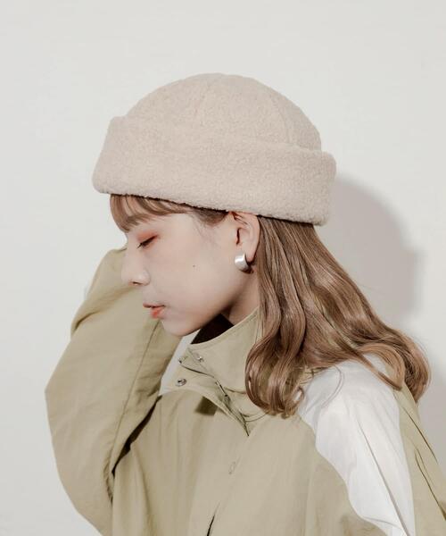 SMELLY（スメリー） ニット帽 ニットキャップ ボアロールワッチ